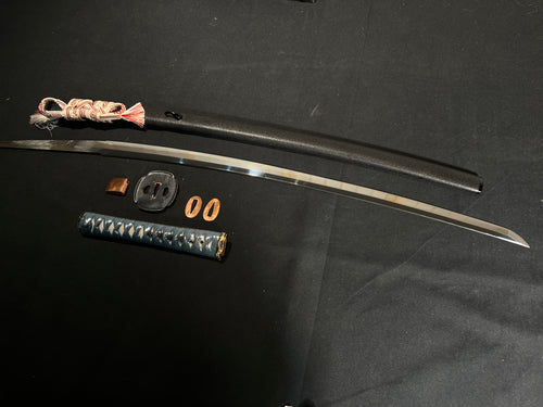 A genuine samurai sword, a finely crafted hand-forged katana.