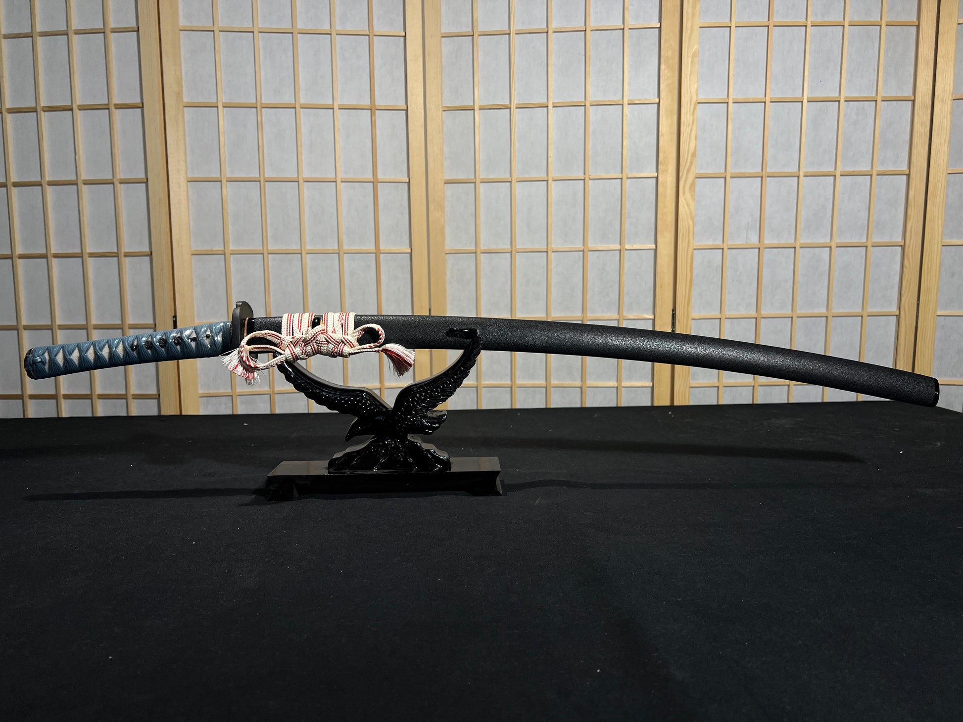 A genuine samurai sword, a finely crafted hand-forged katana.