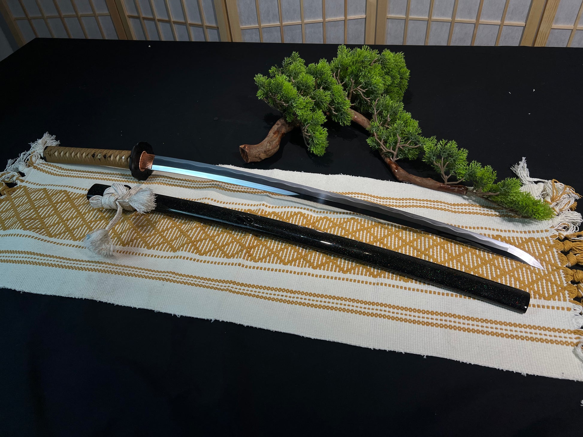 Hand-forged samurai sword